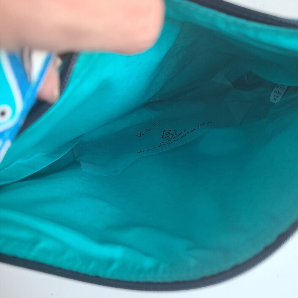 Vera Bradley Beach Crossbody Go Fish Blue Adjustable Strap Purse Summer Tropical - Picture 6 of 6